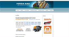 Desktop Screenshot of ferda-bau.sk